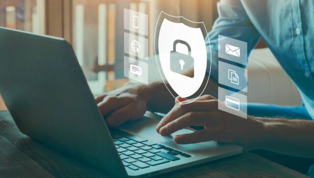 Cybersecurity concept, online data protection and information security concept
